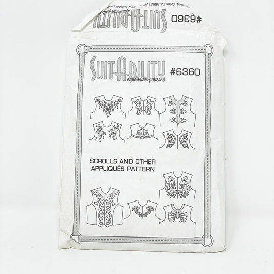 SuitAbility Equestrian Pattern - Scrolls & Other Applique