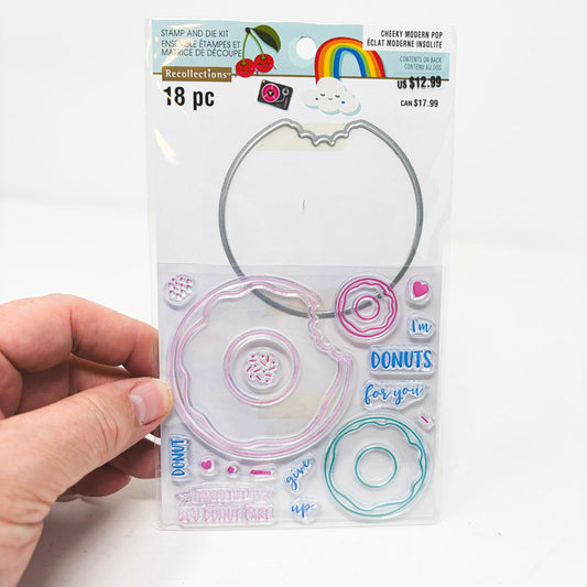 Recollections Cheeky Modern Pop Stamp and Die Set