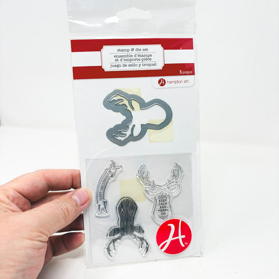 Hampton Art Stamp & Die Set - Deer Head