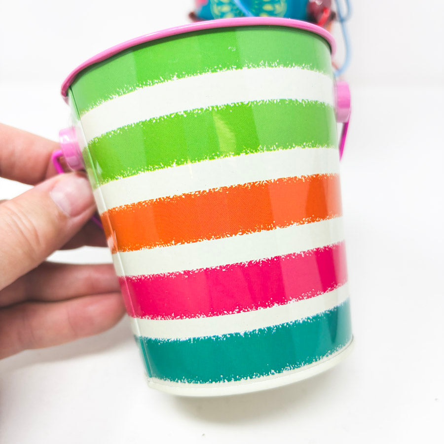 Decorated Tin Pail (1)