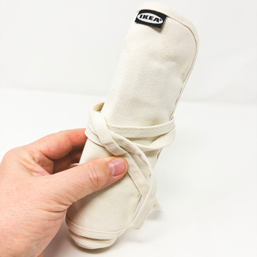 IKEA Roll Up Canvas Pencil Case