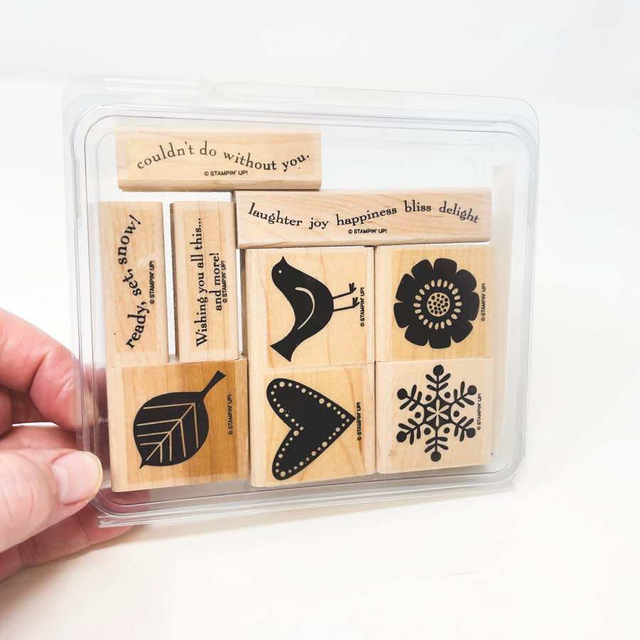 Best Wishes & More – Stampin' Up! Rubber Stamps