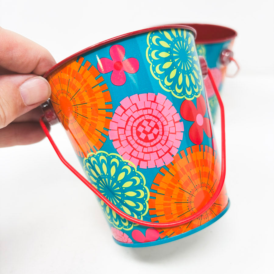 Decorated Tin Pail (1)