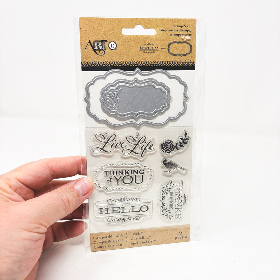 ART-C Stamp & Die Set - Hello Frames
