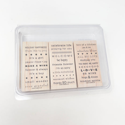 So Many Sayings – Stampin' Up! Rubber Stamps