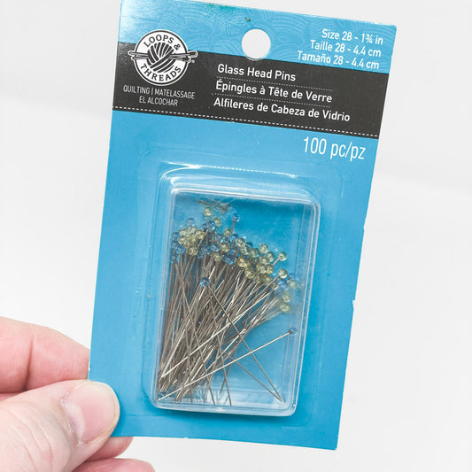 Loops & Threads Glass Head Pins