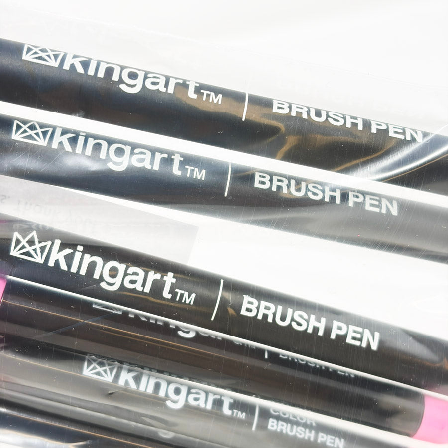 Kingart Brush Pen Bundle - 6 ct