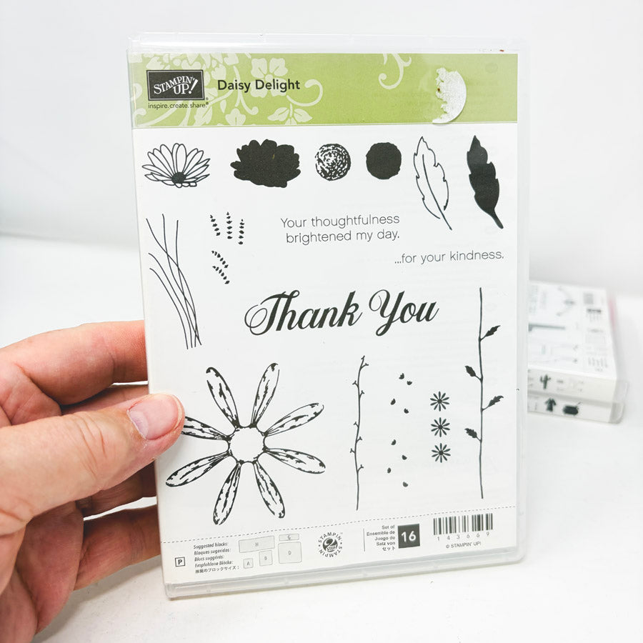 Occassion Themed Stampin’ Up Cling Stamp Sets