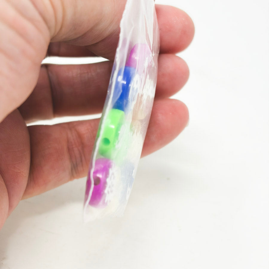 Retro Space-Themed Acrylic Beads