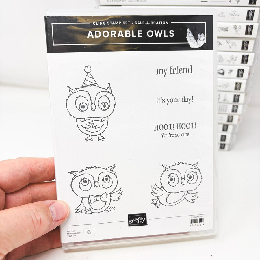 Animals & Plants Themed Stampin’ Up Cling Stamp Sets