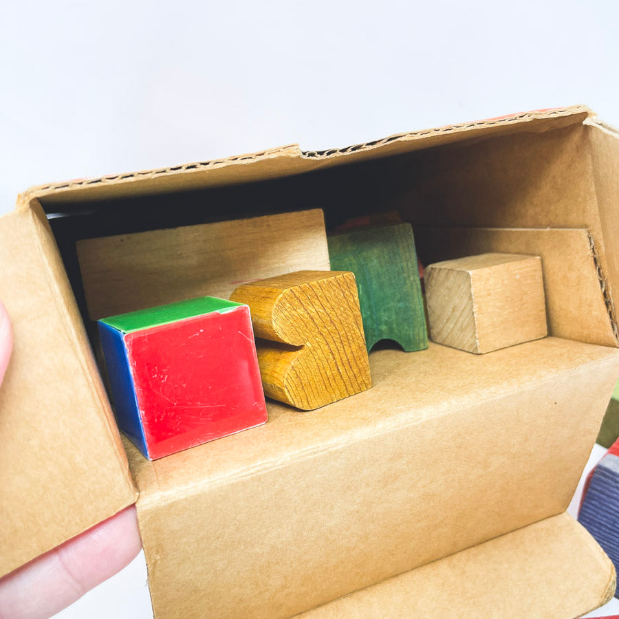 Vintage Creative Playthings Wood Block Set