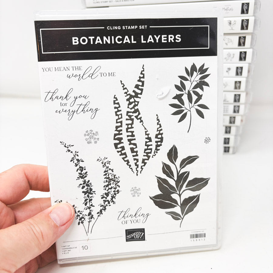 Animals & Plants Themed Stampin’ Up Cling Stamp Sets