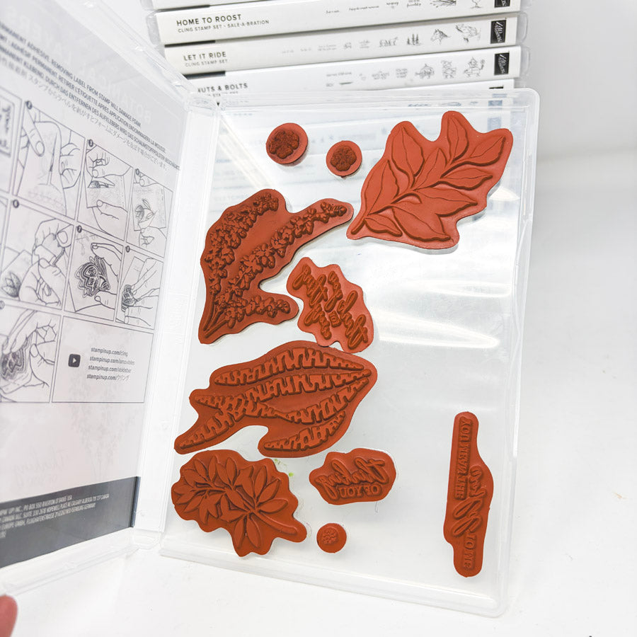 Animals & Plants Themed Stampin’ Up Cling Stamp Sets
