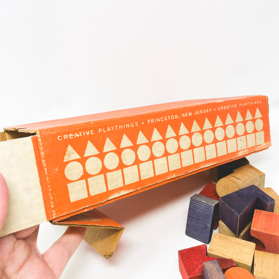 Vintage Creative Playthings Wood Block Set