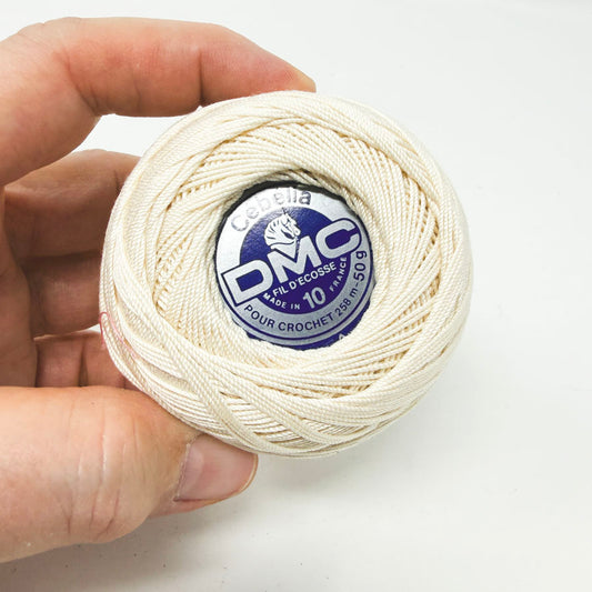 DMC White Cotton Crochet Yarn (1)