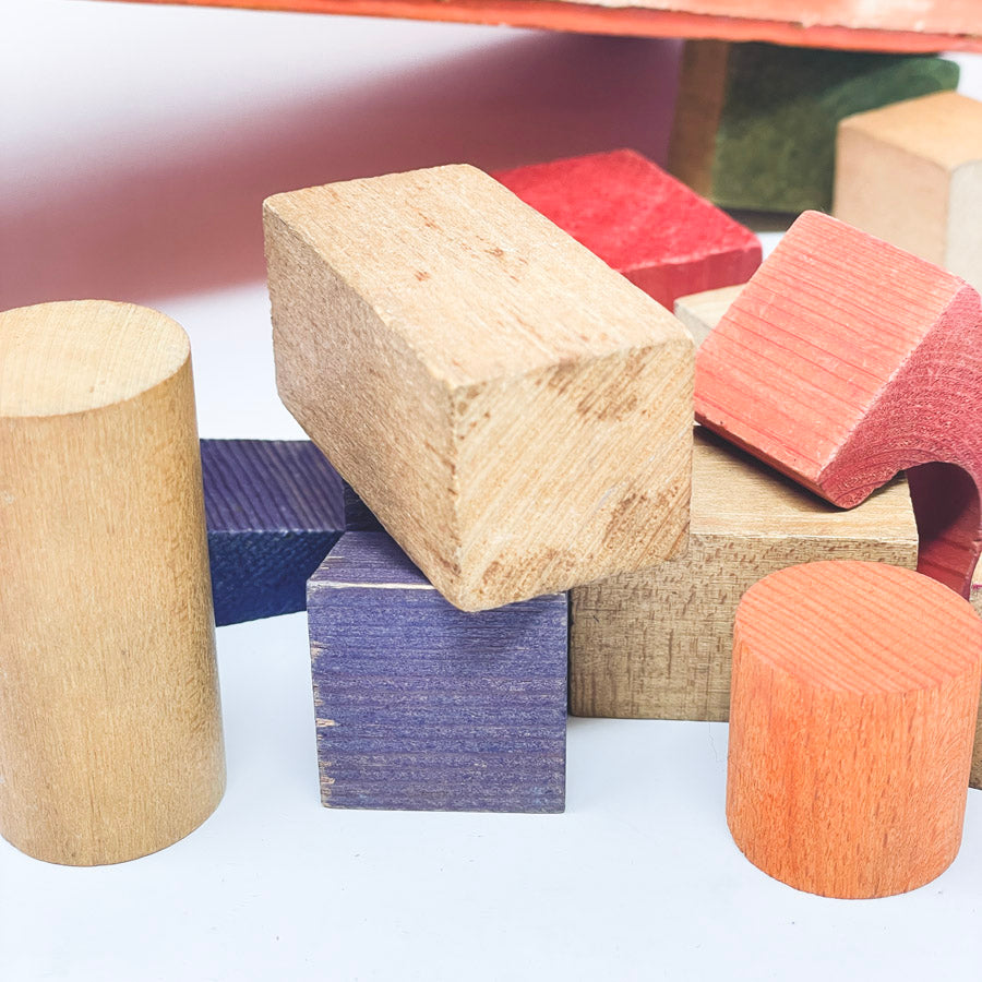 Vintage Creative Playthings Wood Block Set