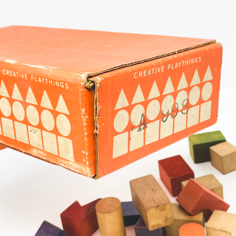 Vintage Creative Playthings Wood Block Set