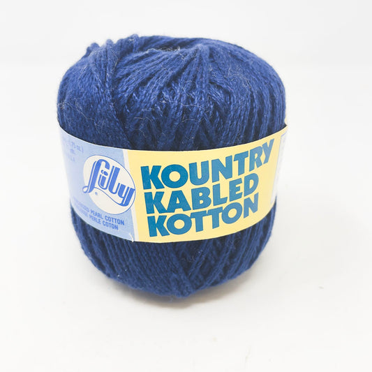 Lily Kounty Kabled Kotton - Super Sapphire