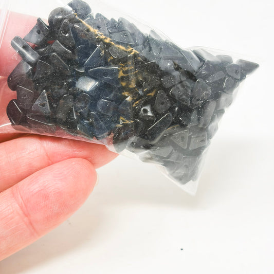 Black Stone Geometric Beads