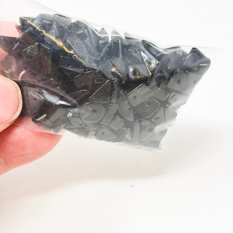 Black Stone Geometric Beads