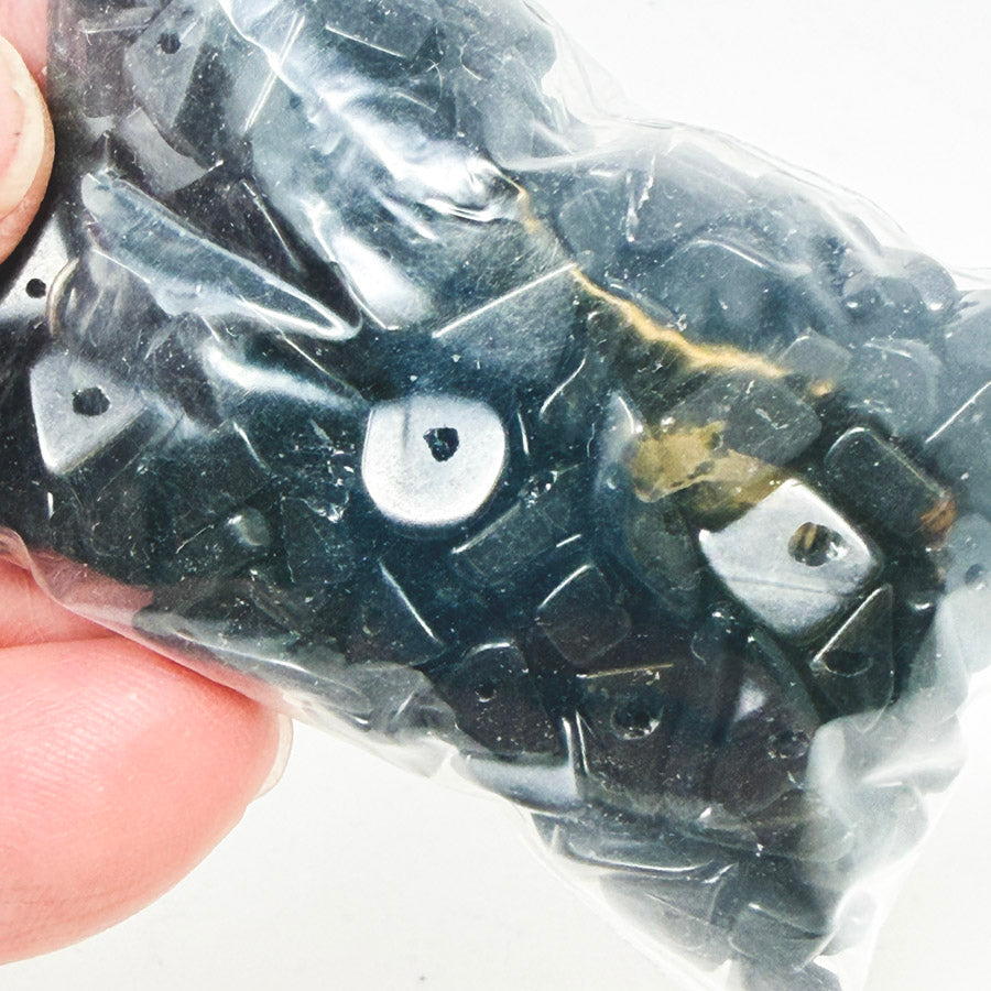 Black Stone Geometric Beads