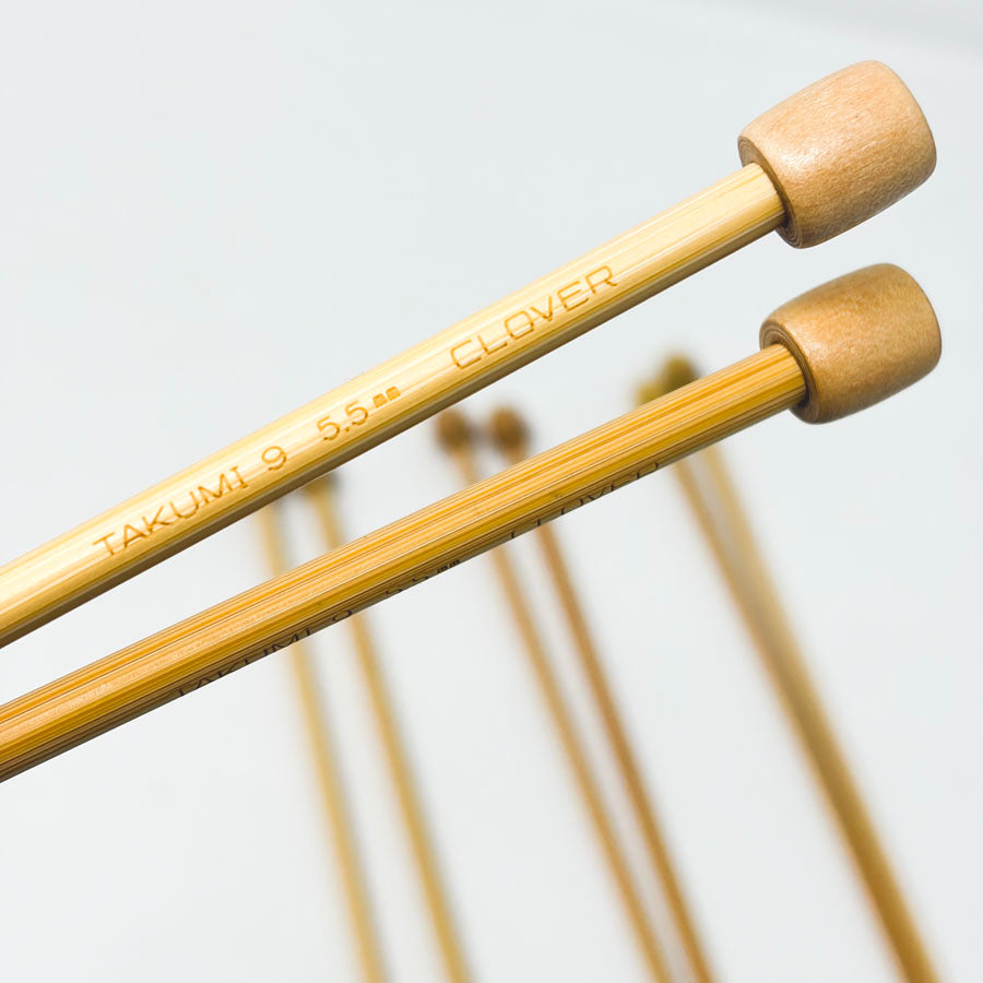 Clover Takumi Bamboo Knitting Needles - Pick a Size