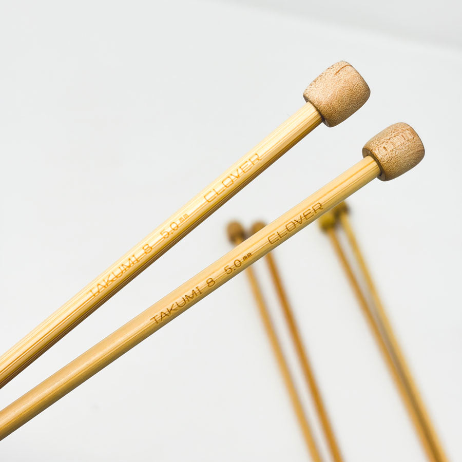 Clover Takumi Bamboo Knitting Needles - Pick a Size