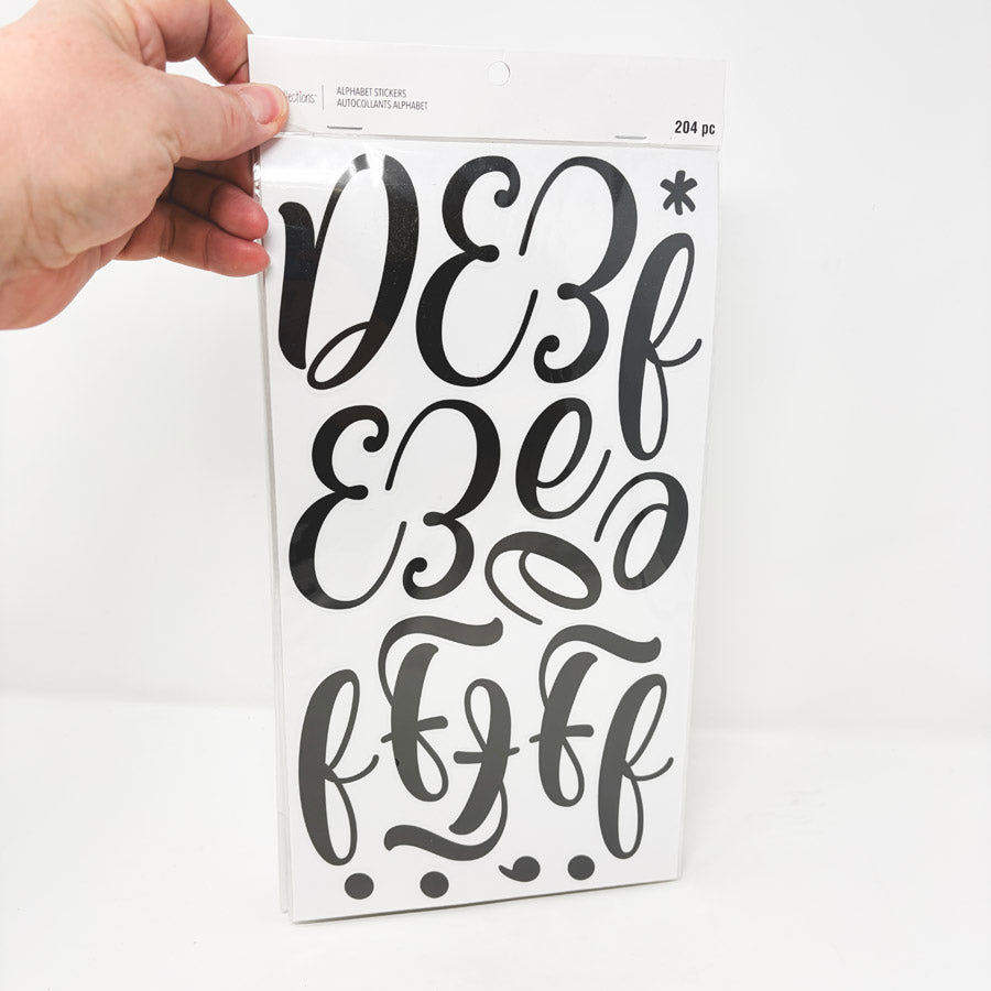 Recollections Large Script Alphabet Sticker Pack – Hello Art Hatchery
