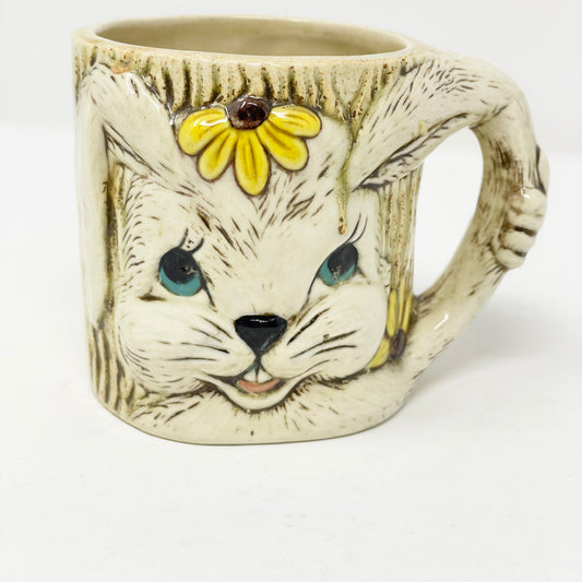 Vintage Handmade Rabbit Mug