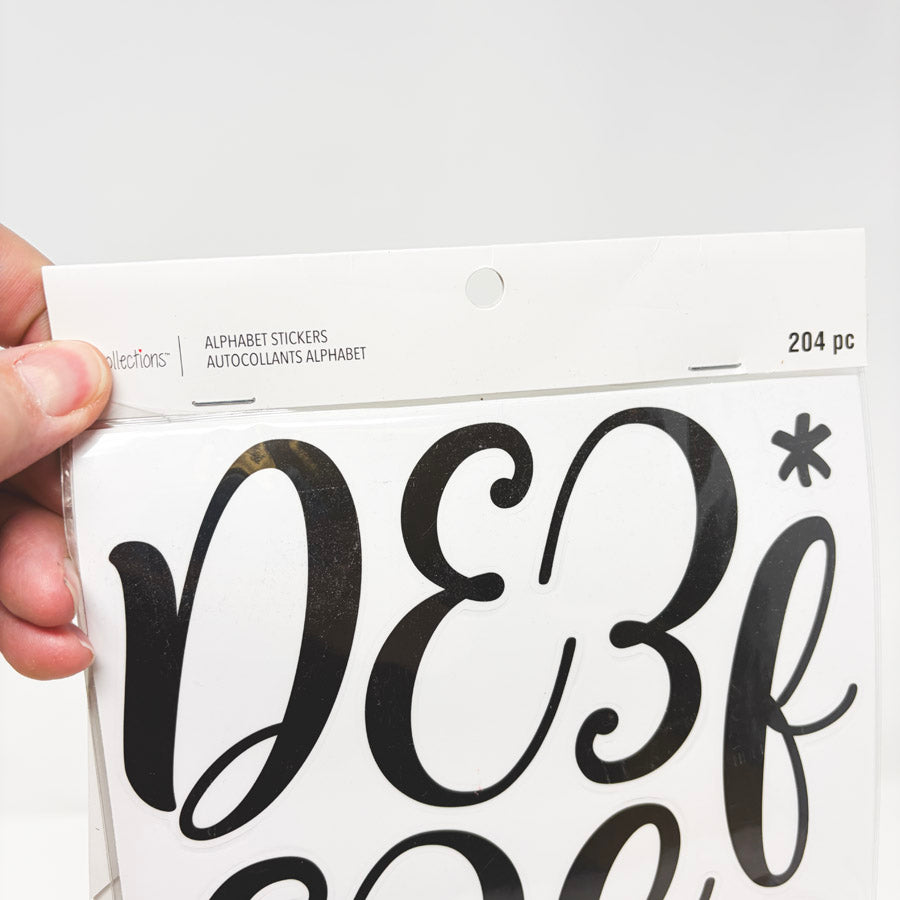 Recollections Large Script Alphabet Sticker Pack – Hello Art Hatchery