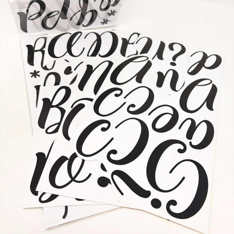 Recollections Large Script Alphabet Sticker Pack – Hello Art Hatchery