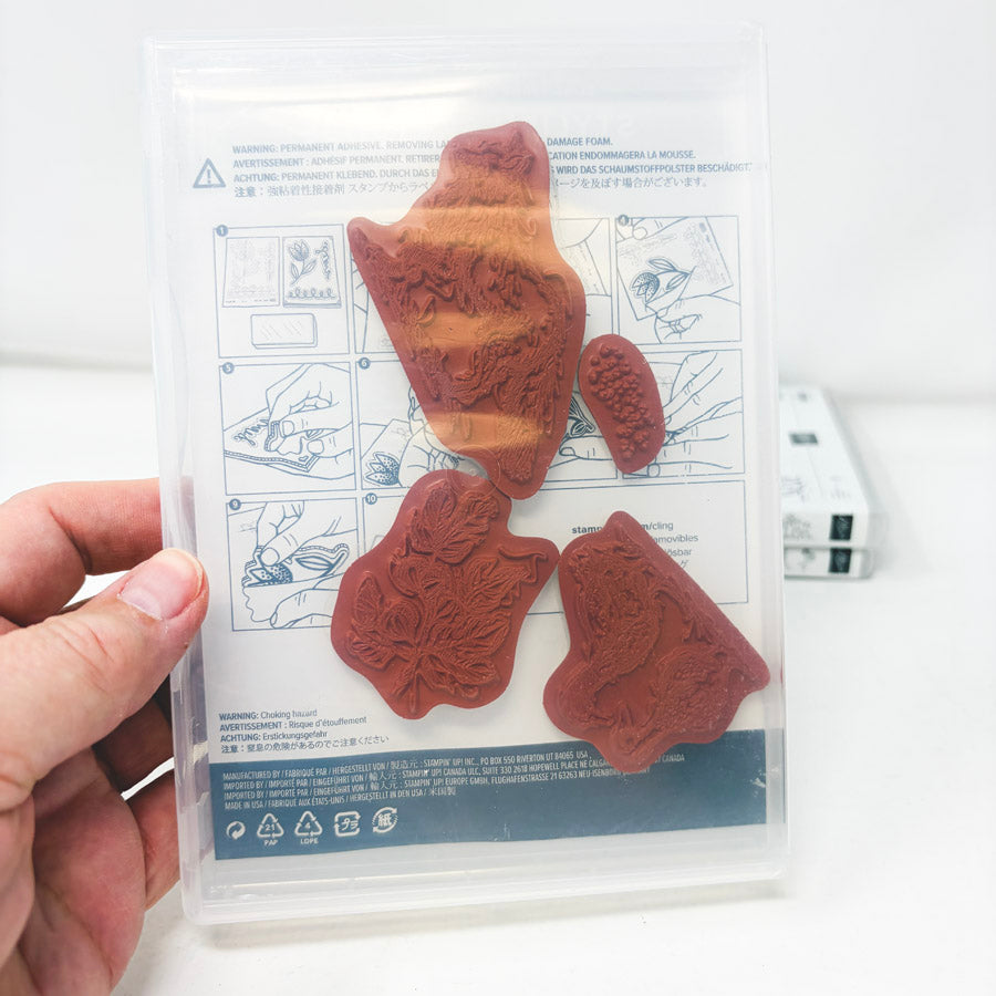 Animals & Plants Themed Stampin’ Up Cling Stamp Sets