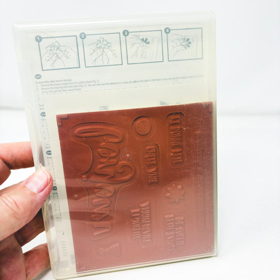 Occassion Themed Stampin’ Up Cling Stamp Sets