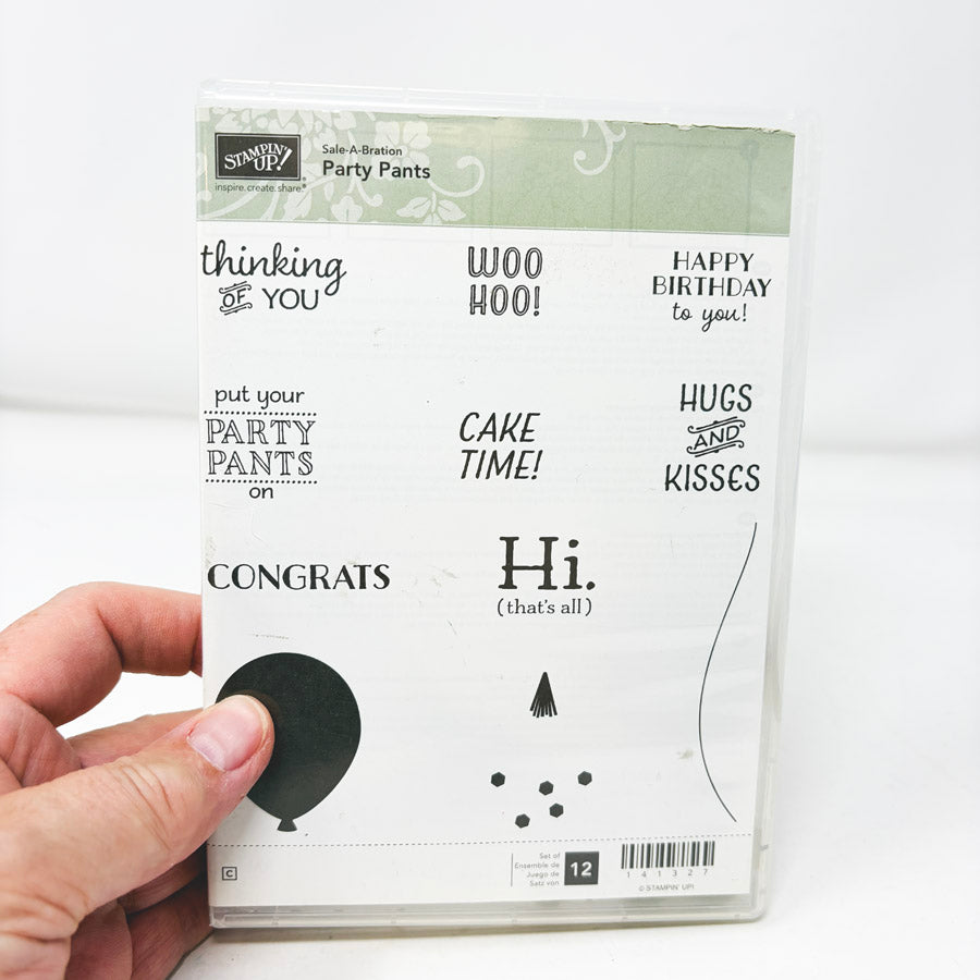 Occassion Themed Stampin’ Up Cling Stamp Sets