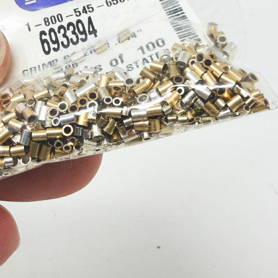 Rio Grande Silver and Brass Crimp SS 2mm Beads