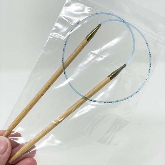 Stock Item: Bamboo Circular Knitting Needles - Pick a Size