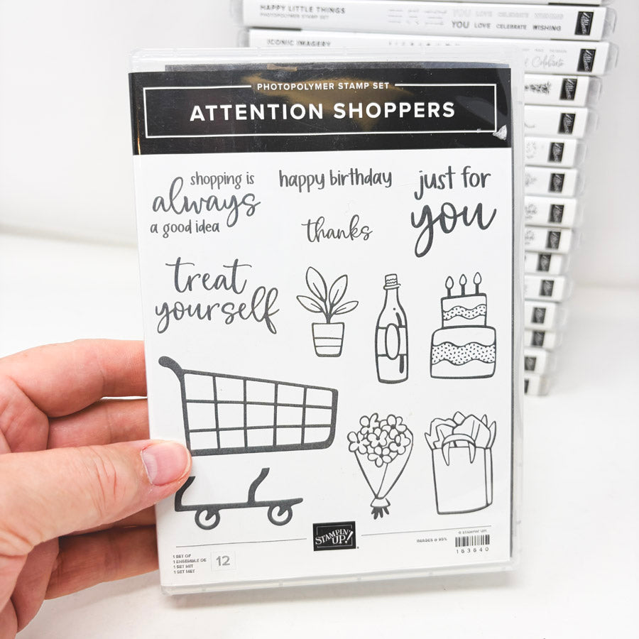Greetings Themed Stampin’ Up Cling Stamp Sets