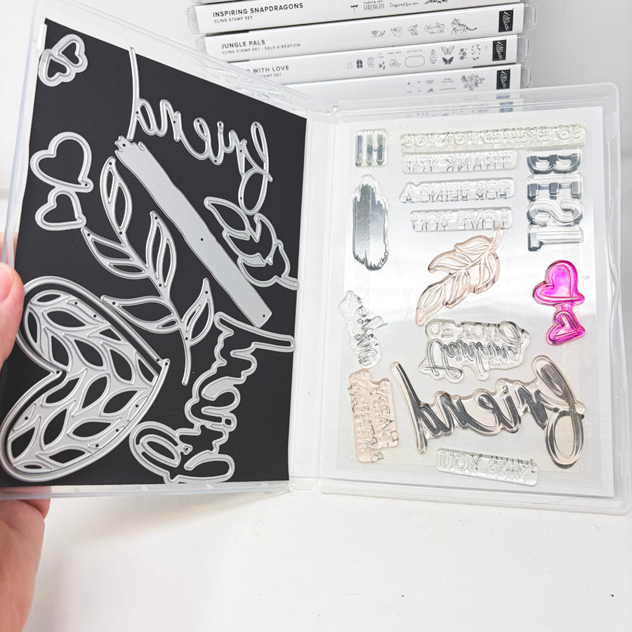 Greetings Themed Stampin’ Up Cling Stamp Sets