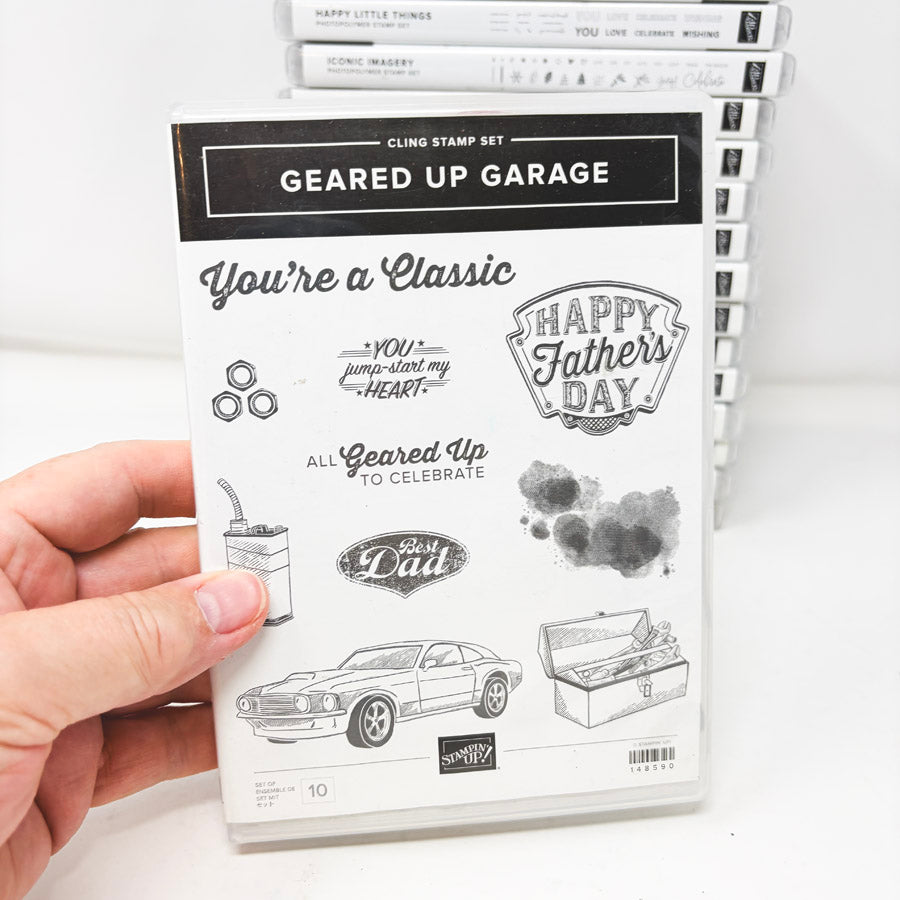 Greetings Themed Stampin’ Up Cling Stamp Sets