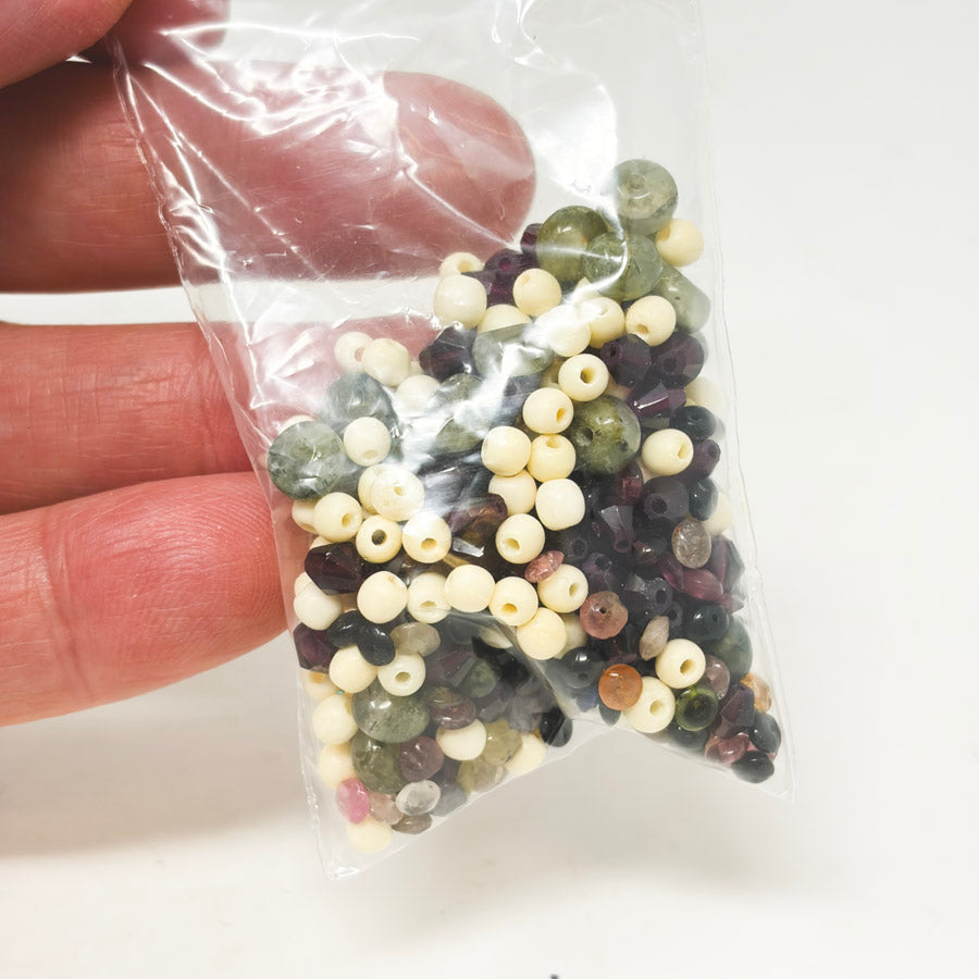Natural Stone & Bone Bead Mix