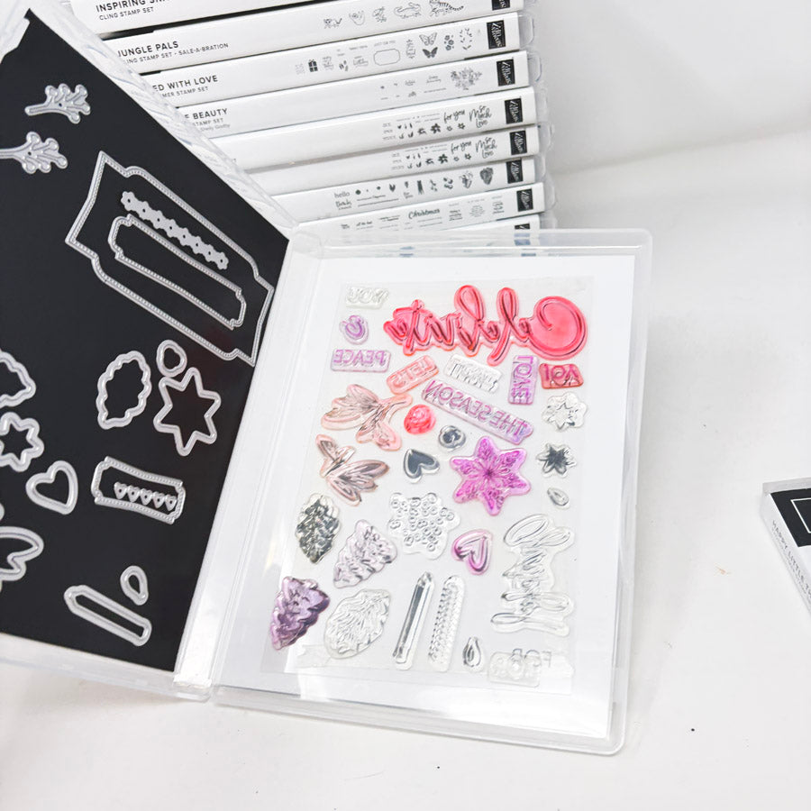 Greetings Themed Stampin’ Up Cling Stamp Sets