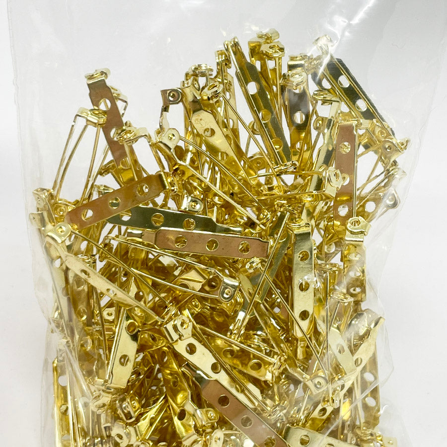 Large Gold Bar Pins Hello Art Hatchery