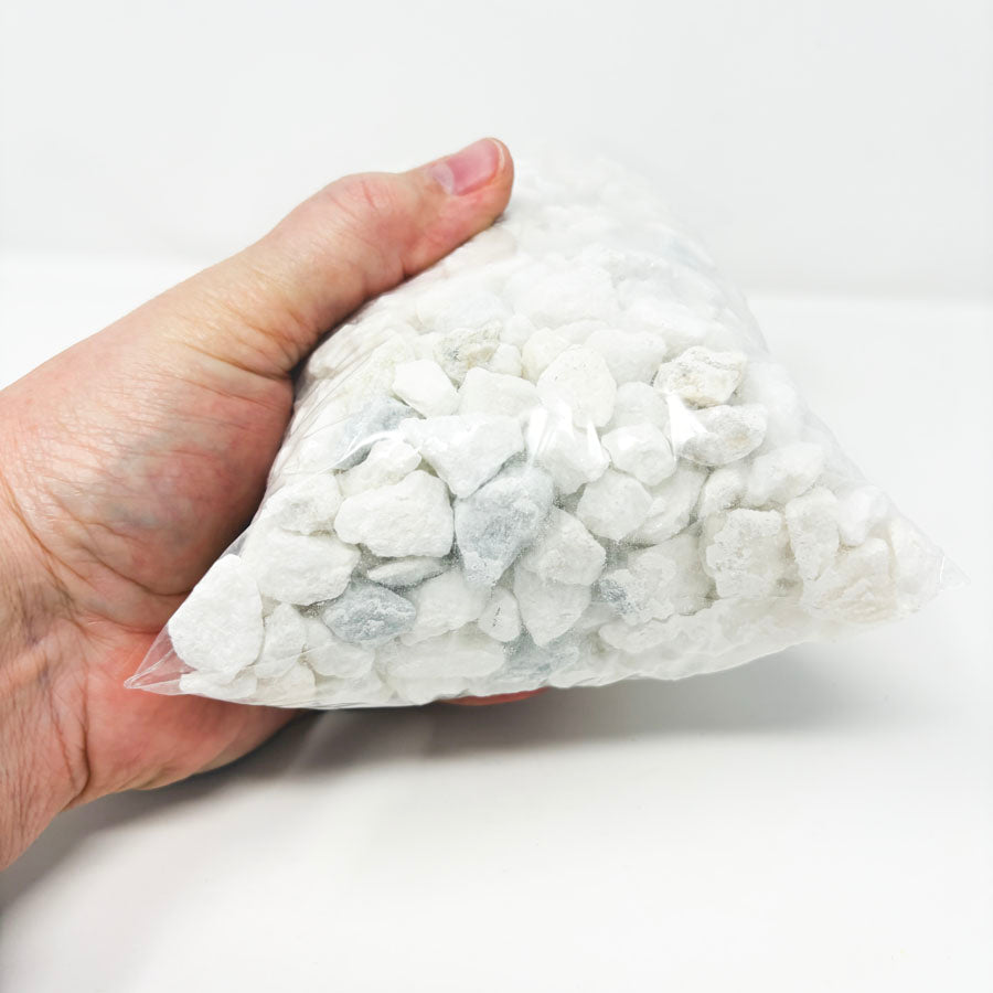 4 Pound Bag of White Quartz/Marble Chips