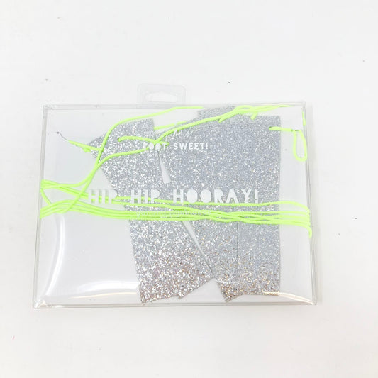 Meri Meri Toot Sweet Hip-Hip-Hooray Glitter Banner