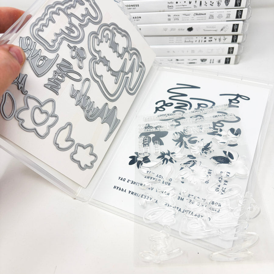Greetings Themed Stampin’ Up Cling Stamp Sets