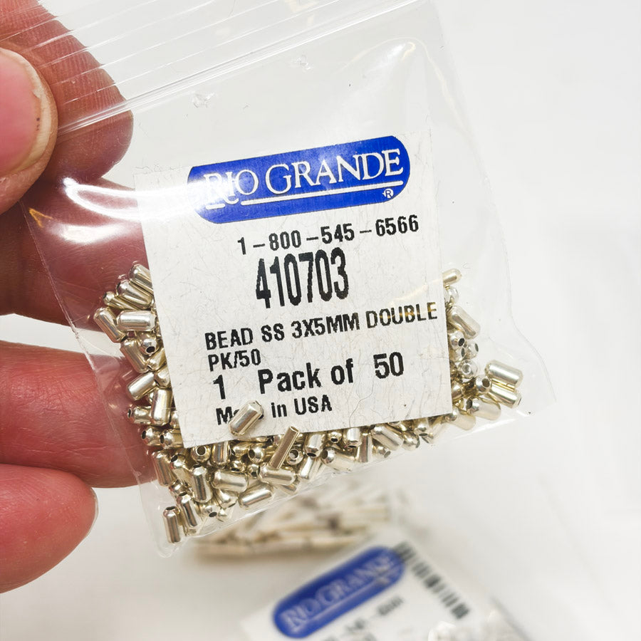 Rio Grande Silver Toned Metal Bead Packs