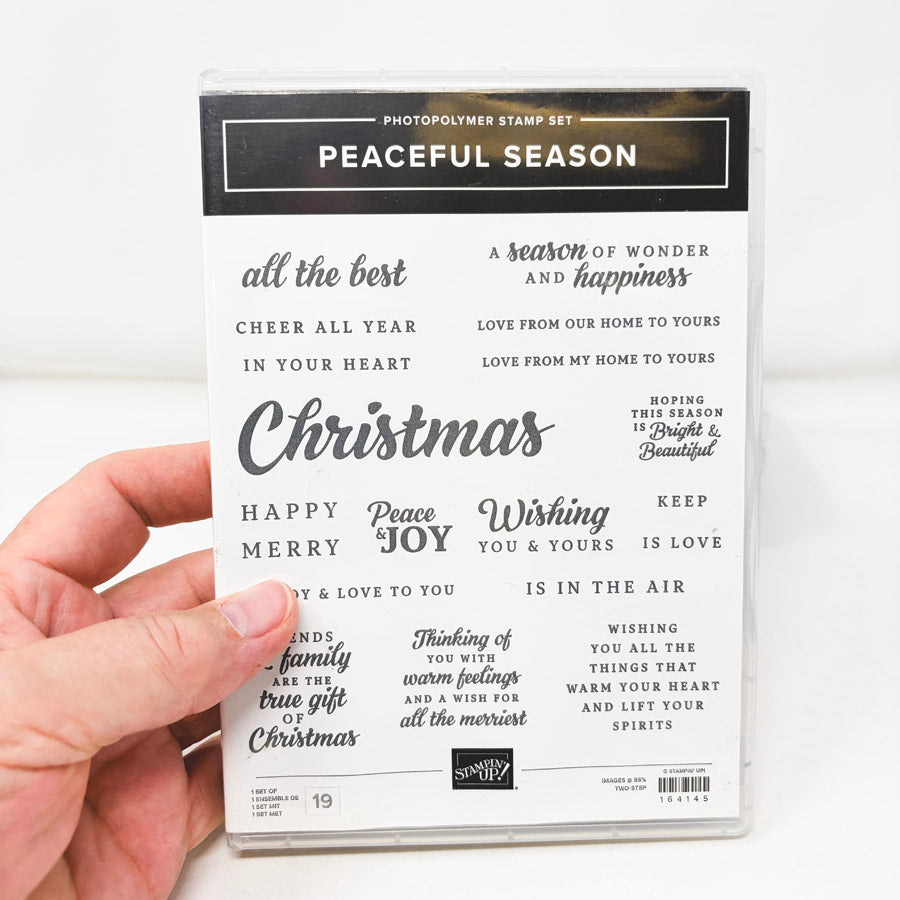 Greetings Themed Stampin’ Up Cling Stamp Sets