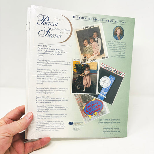 Creative Memories Portrait Sleeves 8.5"x11"