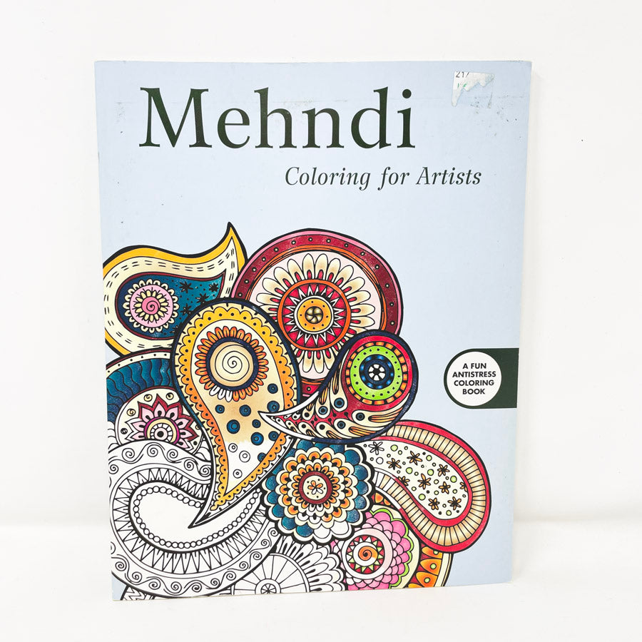 Mehndi Coloring for Artists Coloring Book