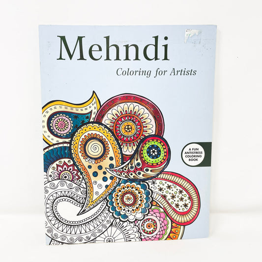 Mehndi Coloring for Artists Coloring Book